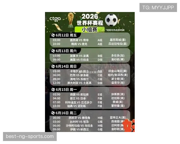 美国队2026世界杯赛程前瞻：主场作战能否突围小组赛